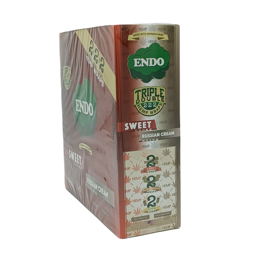 Endo 222 Hemp Wrap Sweet & Russian Cream 15ct