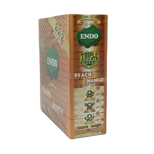 Endo 222 Hemp Wrap Peach & Mango 15ct