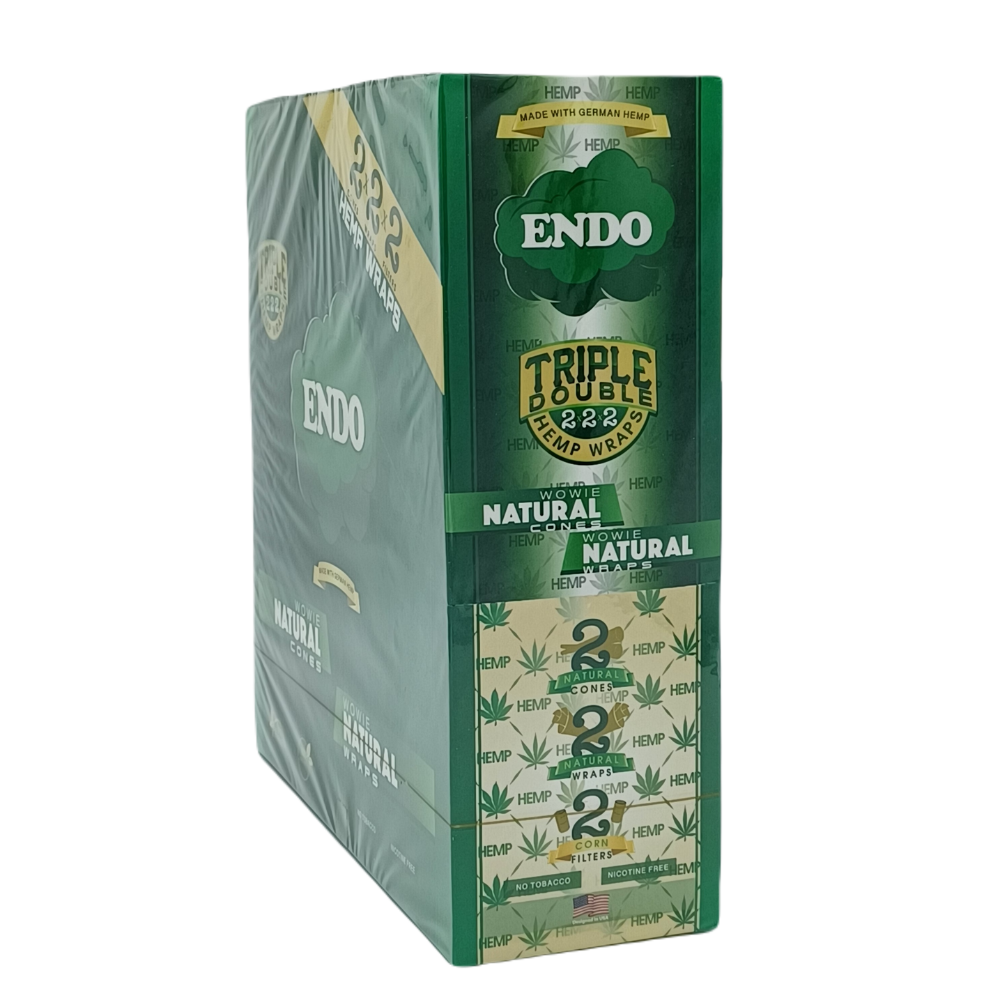 Endo 222 Hemp Wrap Natural 15ct