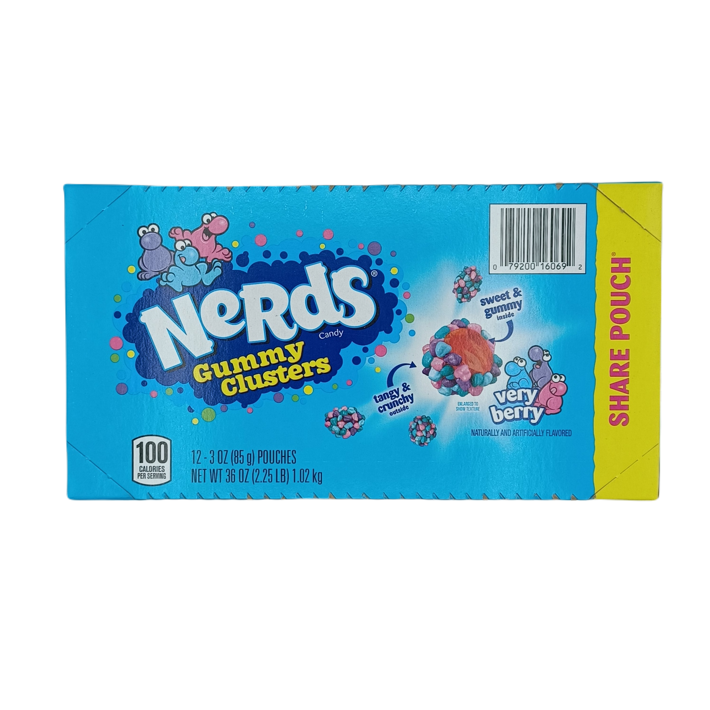 Nerds Gummy Clusters Very Berry 3oz/12ct