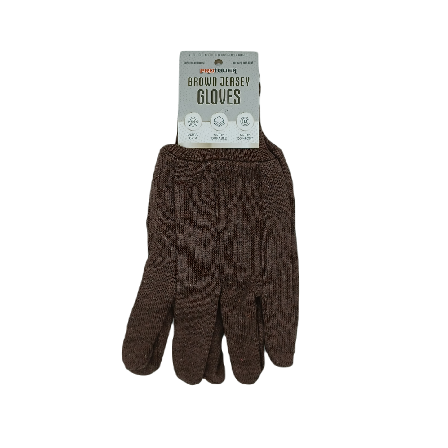 Protouch Jersey Gloves Brown 12ct