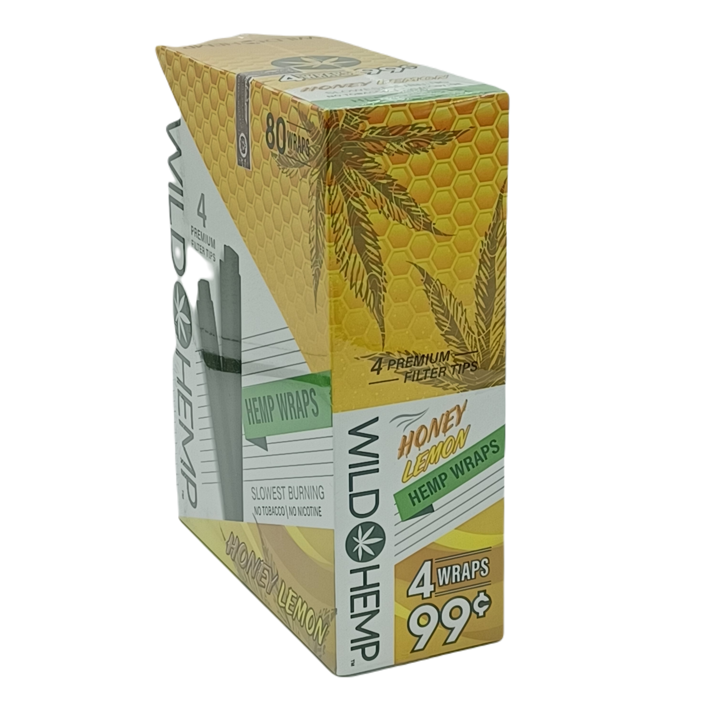 Wild Hemp Honey Lemon Wraps 4/99c 20ct