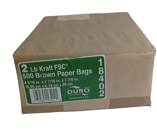 Duro Brown Paper Bags 500ct #2