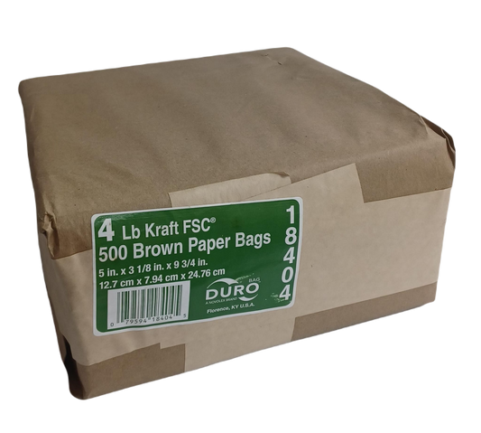 Paper Bags Brown 4Lb 500ct #4