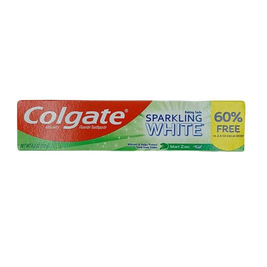 Colgate Sprkling White Mint Zing 4.0z