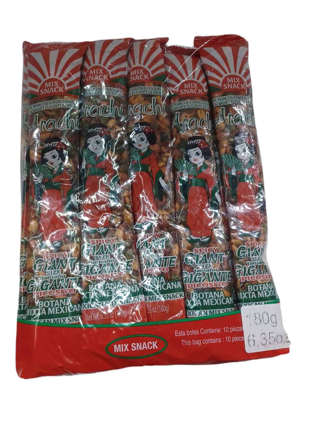 Avila Arachi Picosito Spicy Giant Mix Snack 10ct