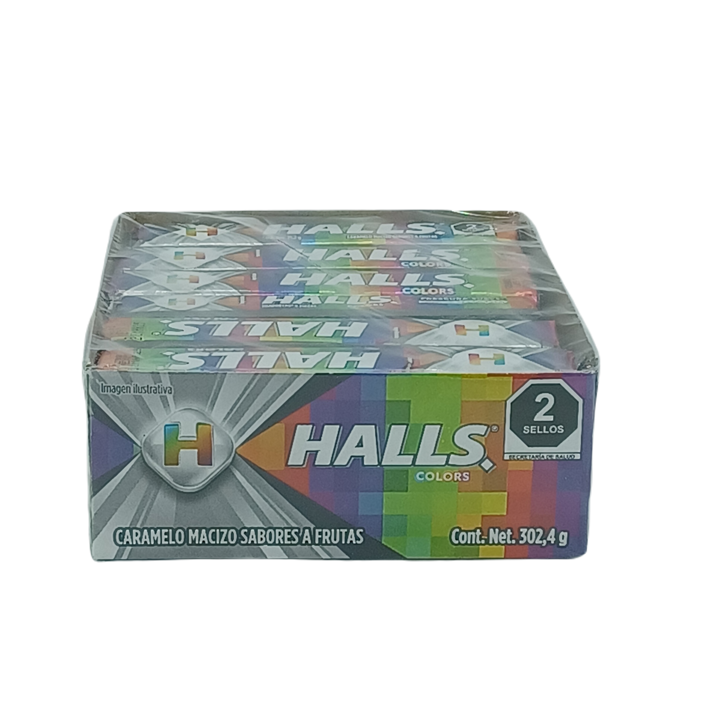 Halls Fruit Colors 12ct Mexican