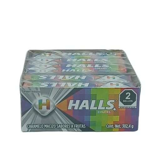 Halls Fruit Colors 12ct Mexican