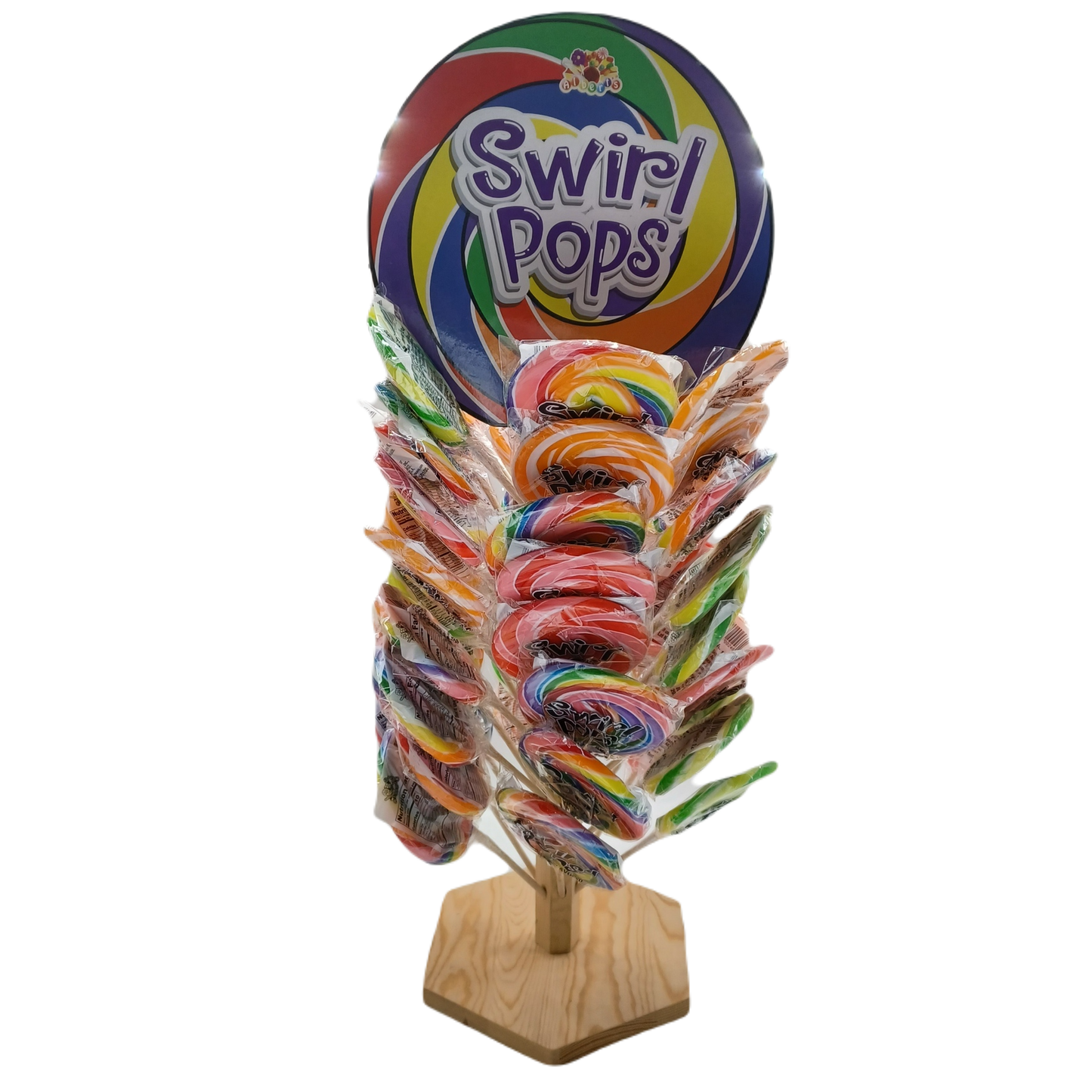 Swirl Pops Tree Stand with Display 48ct