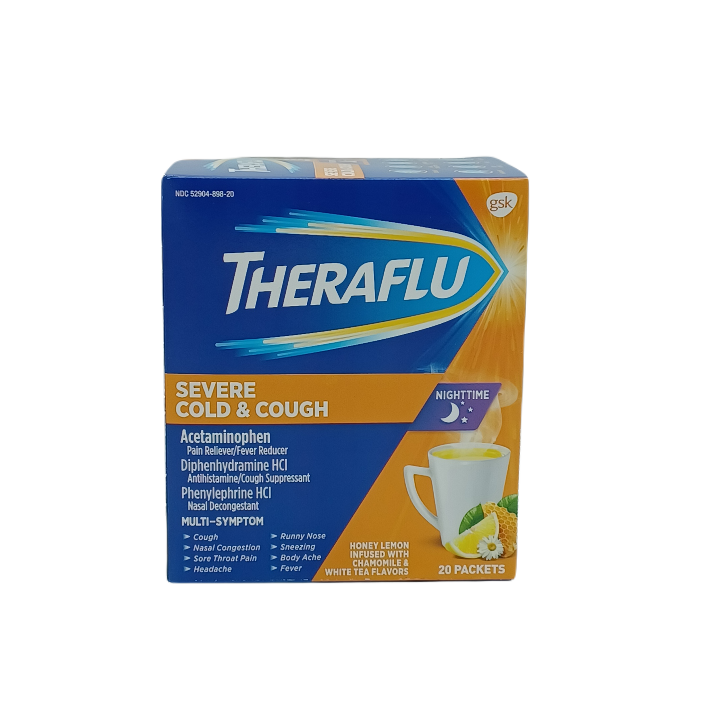 Theraflu Severe Cold & Cough Night Time 20ct