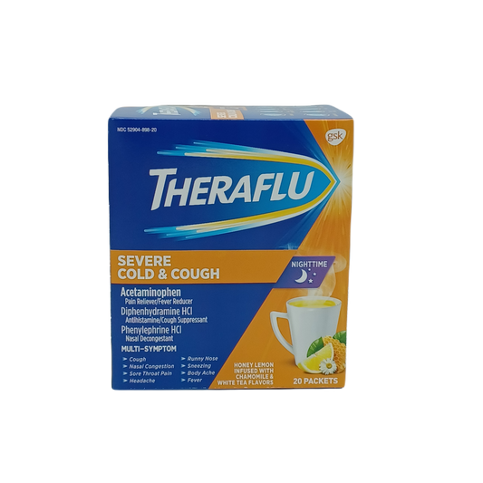 Theraflu Severe Cold & Cough Night Time 20ct