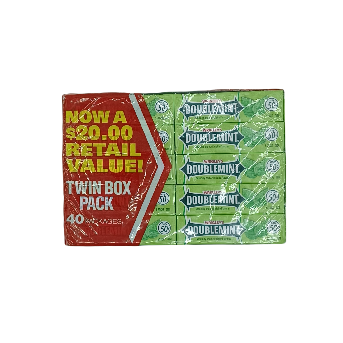 Wrigley's Doublemint Twin Pack 50c/40ct