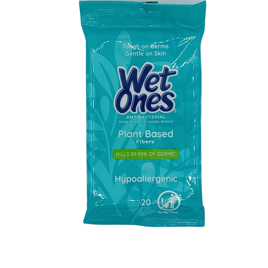 Wet Ones Hand Wipes 20ct Cyan