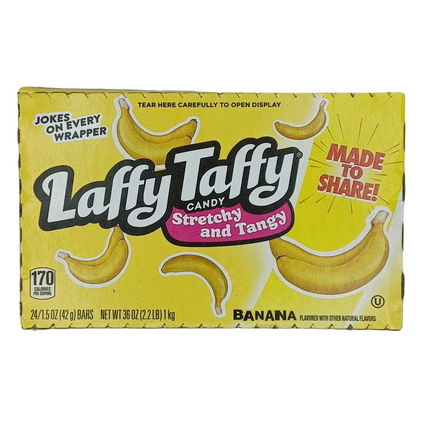 Laffy Taffy Strechy & Tangy Banana 1.5oz/24ct