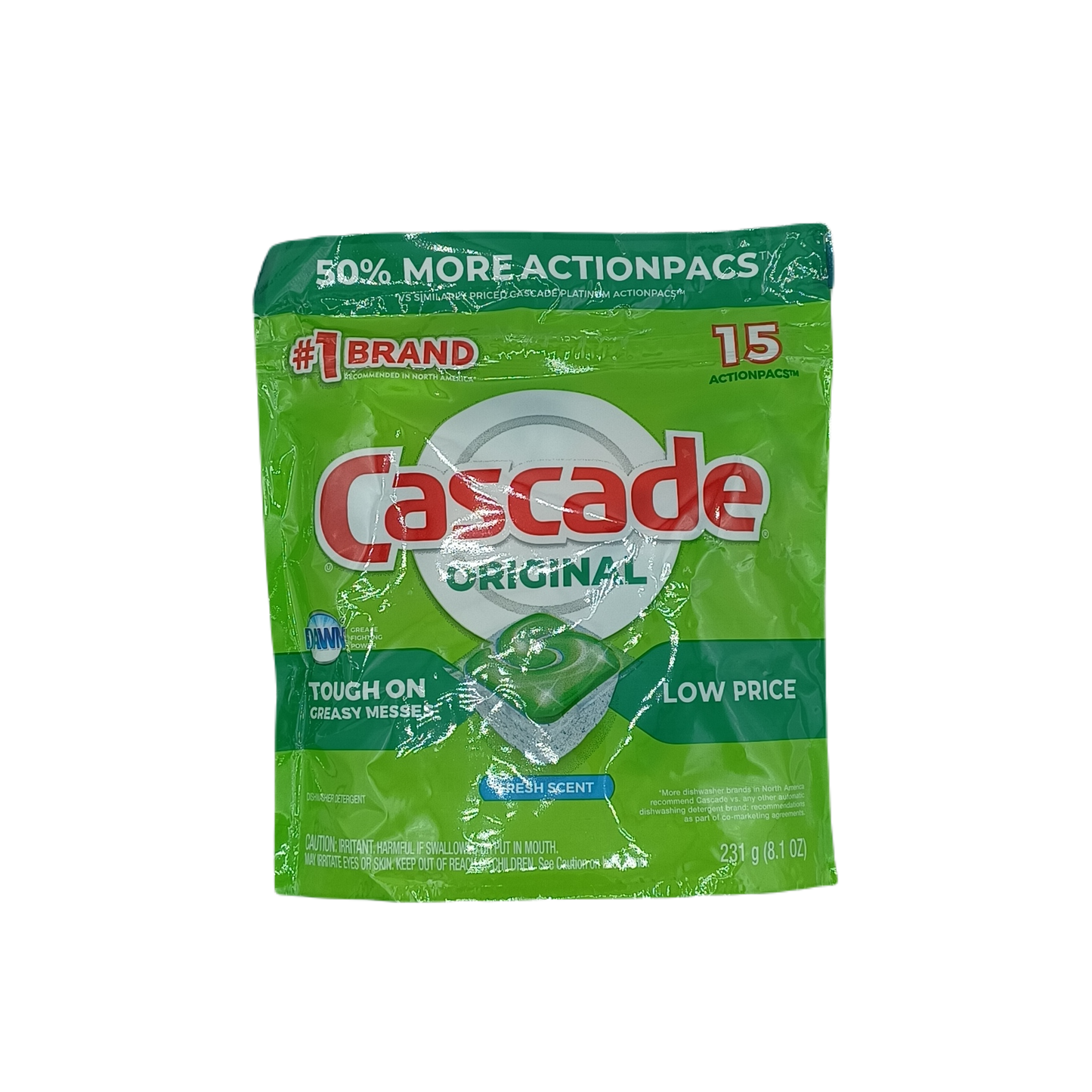 Cascade Fresh Scent Dishwasher Pods 15ct