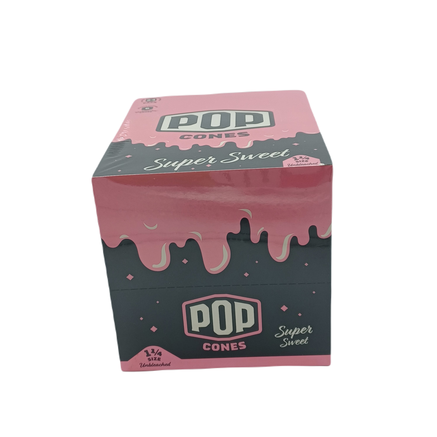 Pop Cones Unbleached Super Sweet 1.25 6pk/24ct