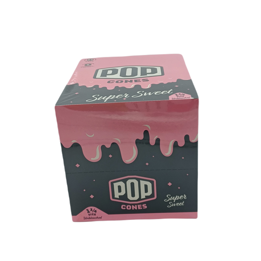 Pop Cones Unbleached Super Sweet 1.25 6pk/24ct