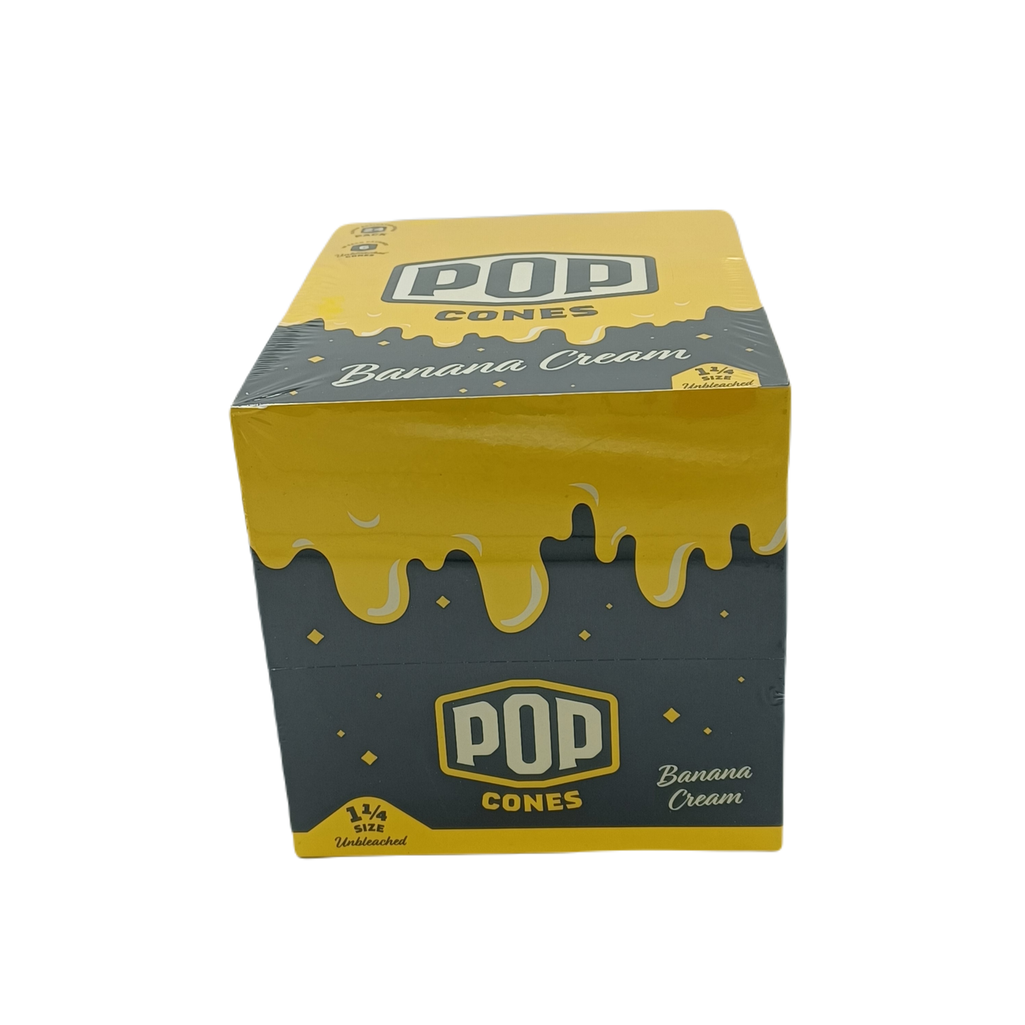 Pop Cones Unbleached Banana Cream 1.25 6pk/24ct