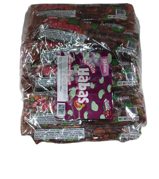 Las Ollas Habas with Chili 4oz/10ct