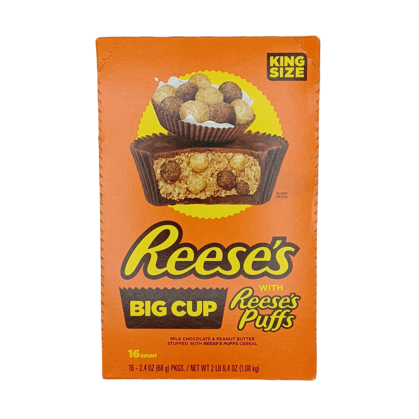 Reese's Big Cup with Puffs King Size 2.4oz/16ct