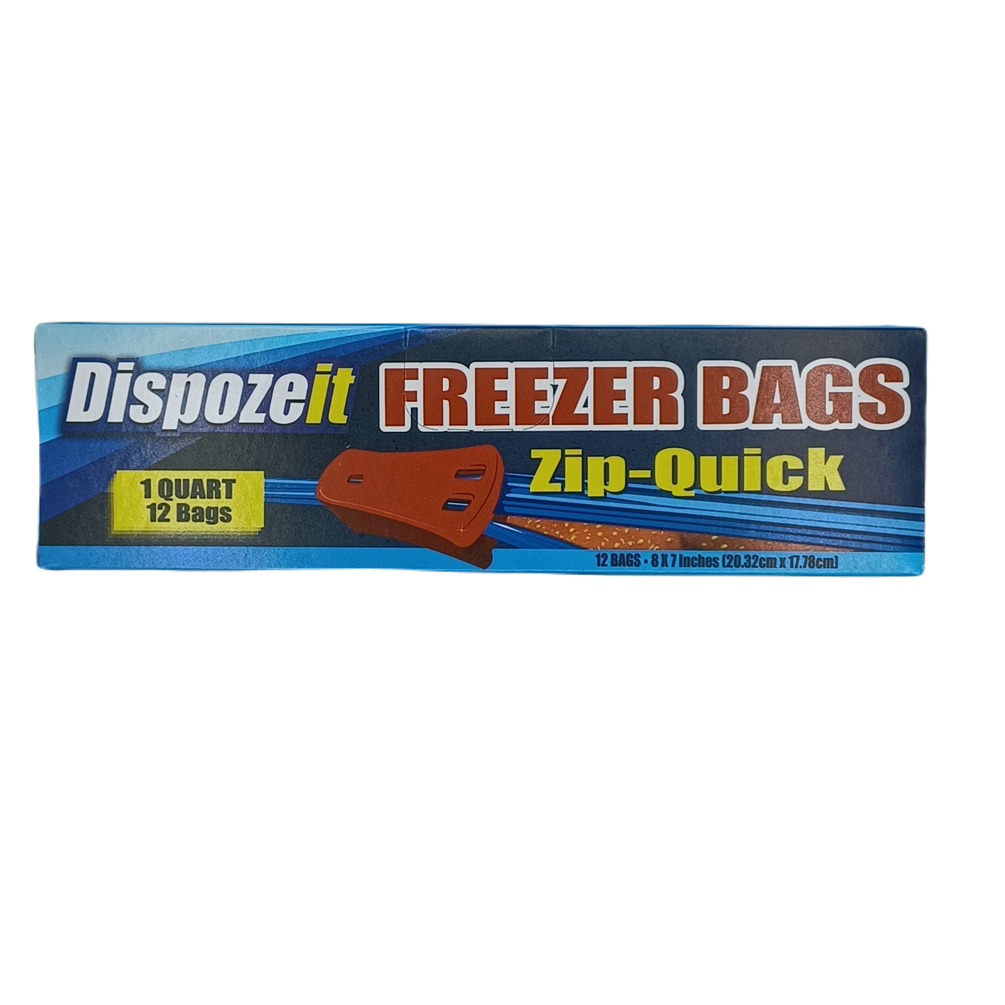 Dispozeit Freezer Bags ZipQuik 1Q/12ct