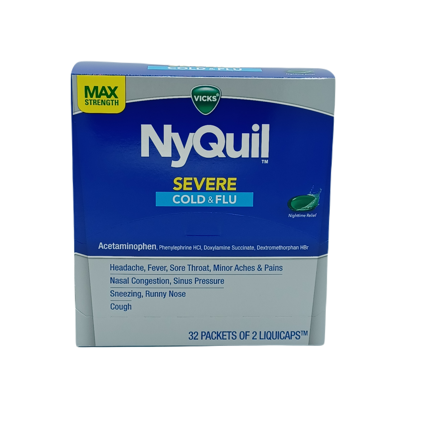 NyQuil Severe Cold & Flu 2pk/32ct