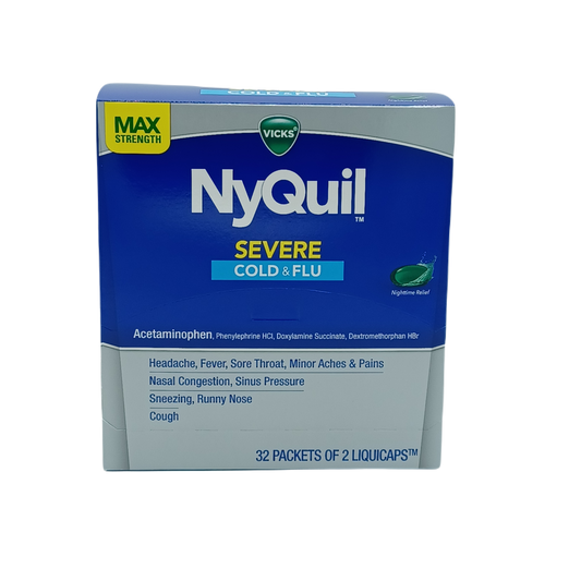 NyQuil Severe Cold & Flu 2pk/32ct