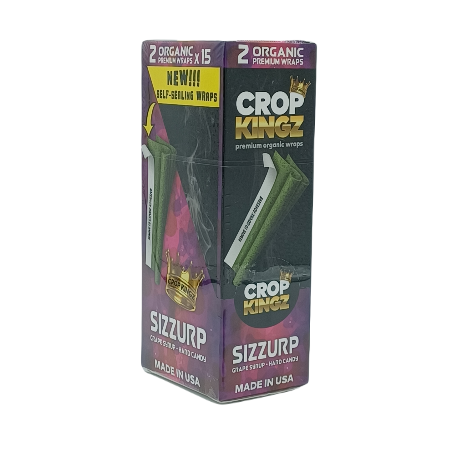 Crop Kingz Organic Wraps Sizzurp 2pk/15ct