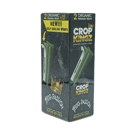 Crop Kingz Organic Wraps Thug Passion 2pk/15ct