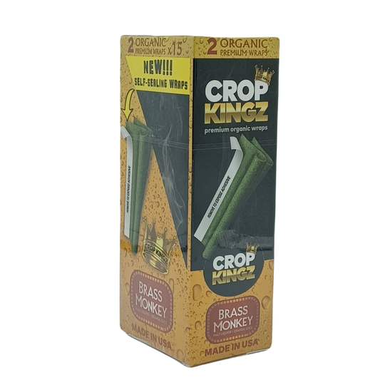 Crop Kingz Organic Wraps Brass Monkey 2pk/15ct