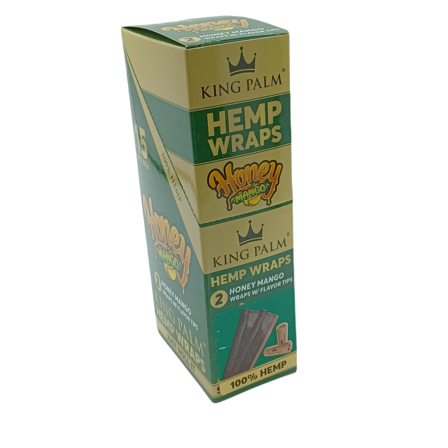 KingPalm Hemp Wrap Honey Mango 2pk/15ct