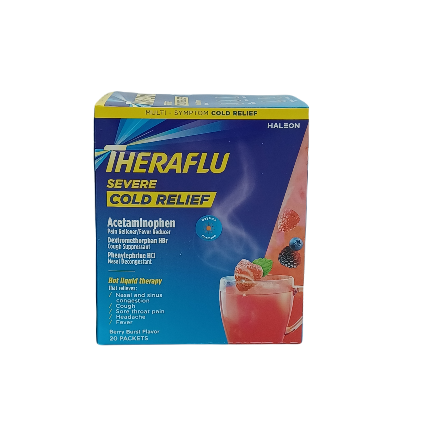 Theraflu Severe Cold Relief DayTime BeryBurst 20ct