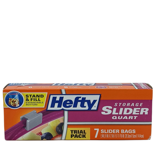 Hefty Storage Slider Bag 1Q/7ct