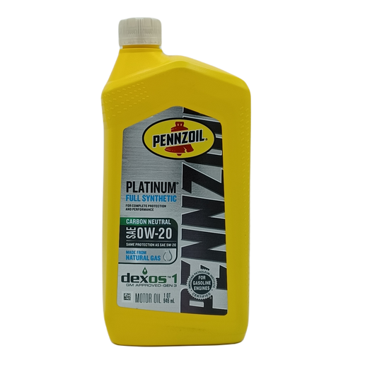 Pennzoil Platinum SAE 0W20 1qt/6ct