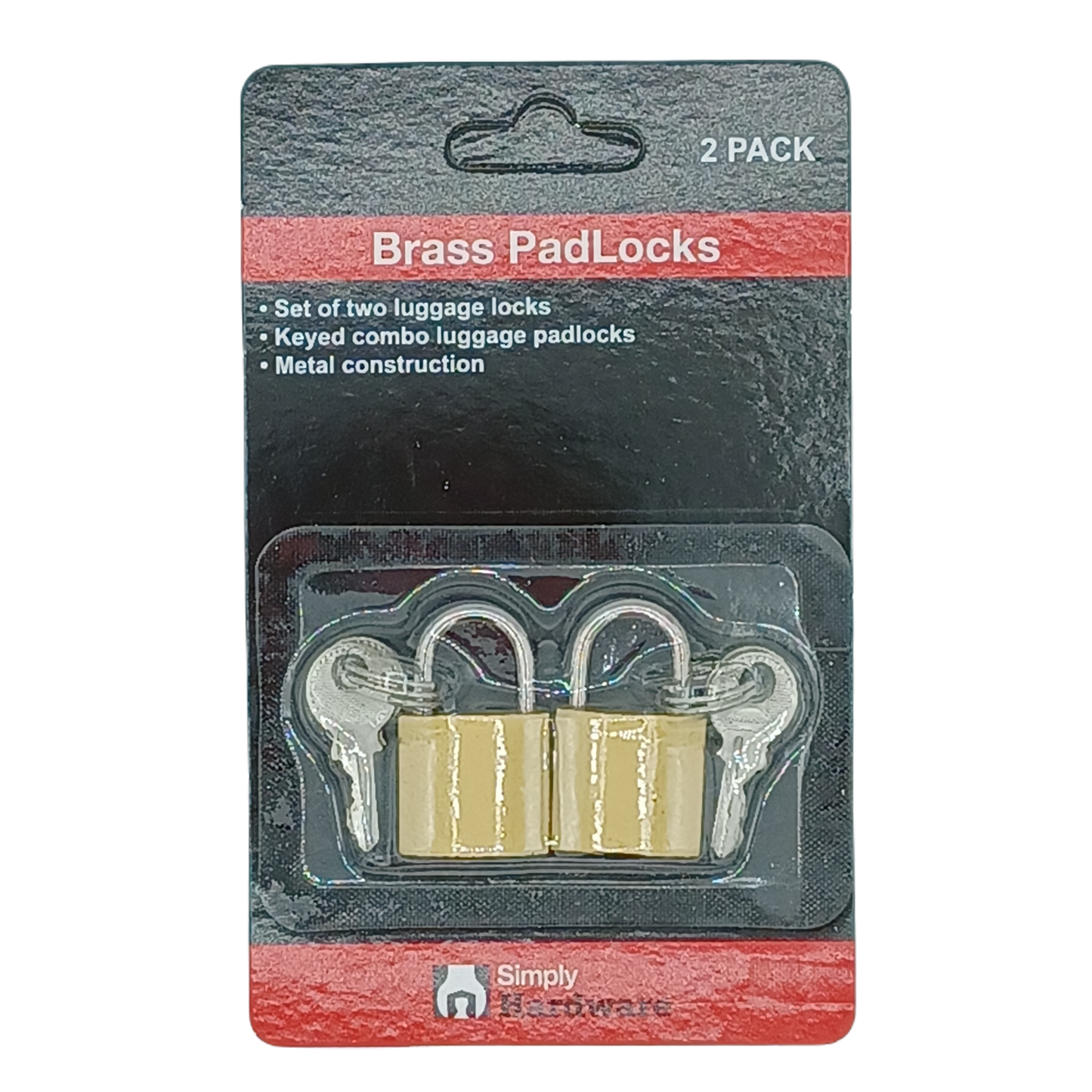 Brass Pad Lock 20mm/2ct