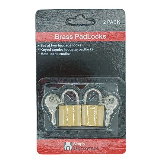 Brass Pad Lock 20mm/2ct