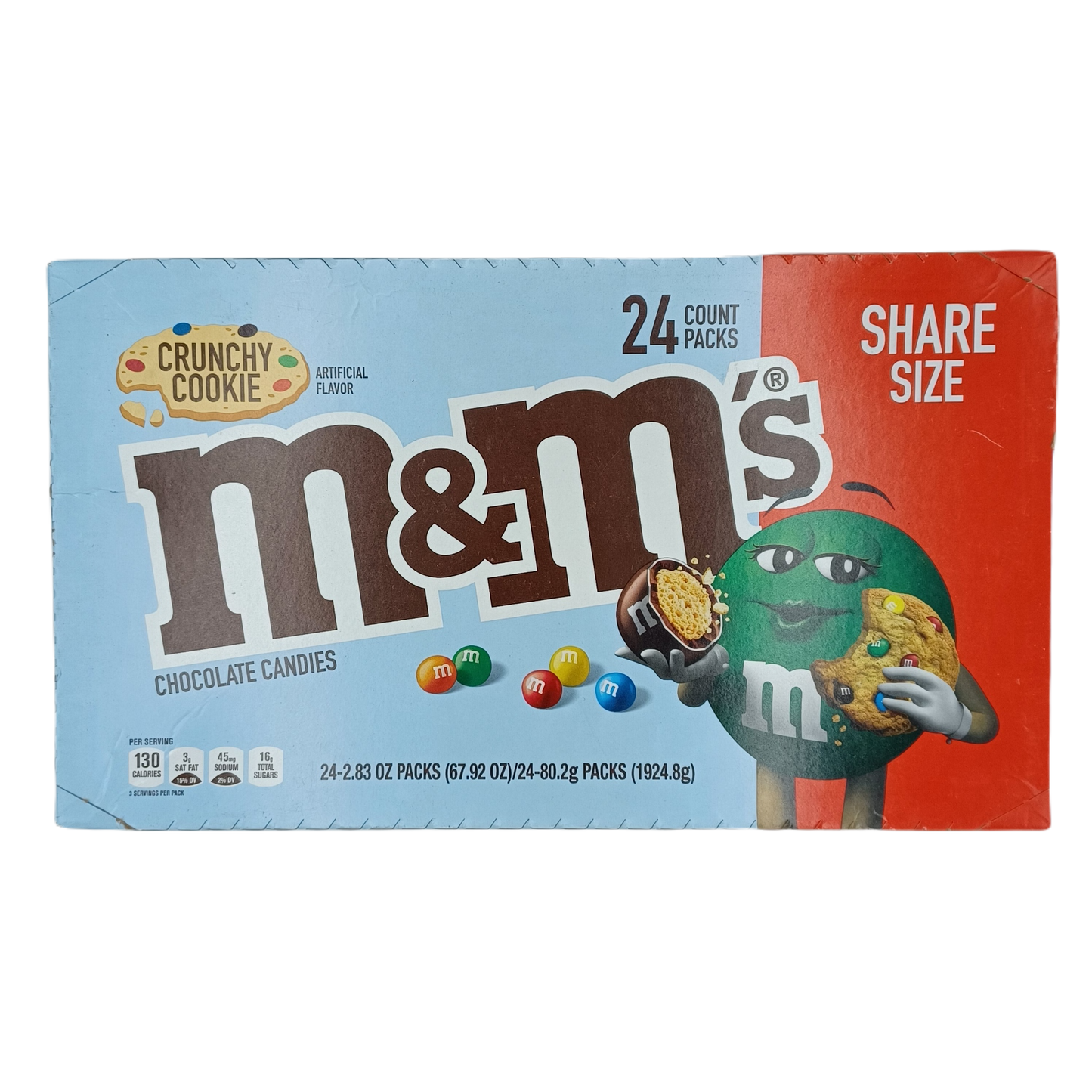 M&M's Crunchy Cookie Share Size 2.83oz/24ct