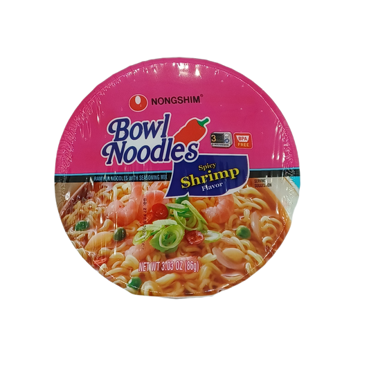 Nongshim Bowl Spicy Shrimp 3.03z/12ct