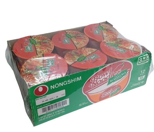 Nongshim Bowl Spicy Kimchi 3.03z/12ct