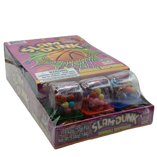 Kidsmania SlamDunk Gumball Dispenser .42z/12ct