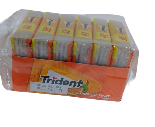 Trident Tropical Twist 28pk/6ct