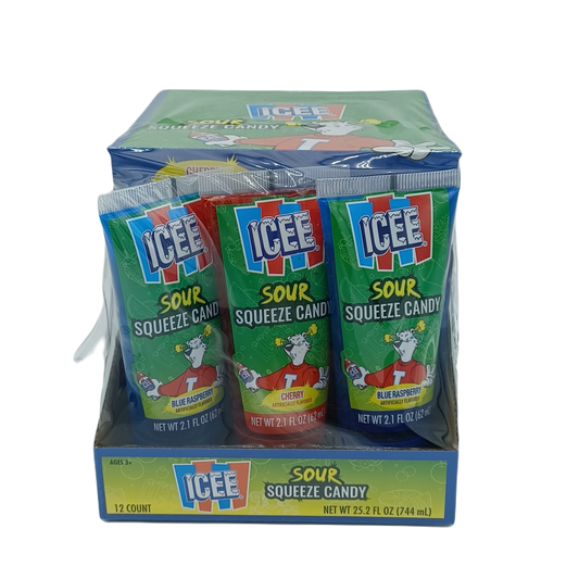 Icee Sour Squeez Tube 2.1z/12ct