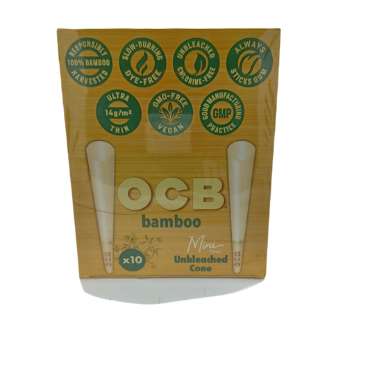 OCB Bamboo Unbleached Cone 10/32ct 70mm