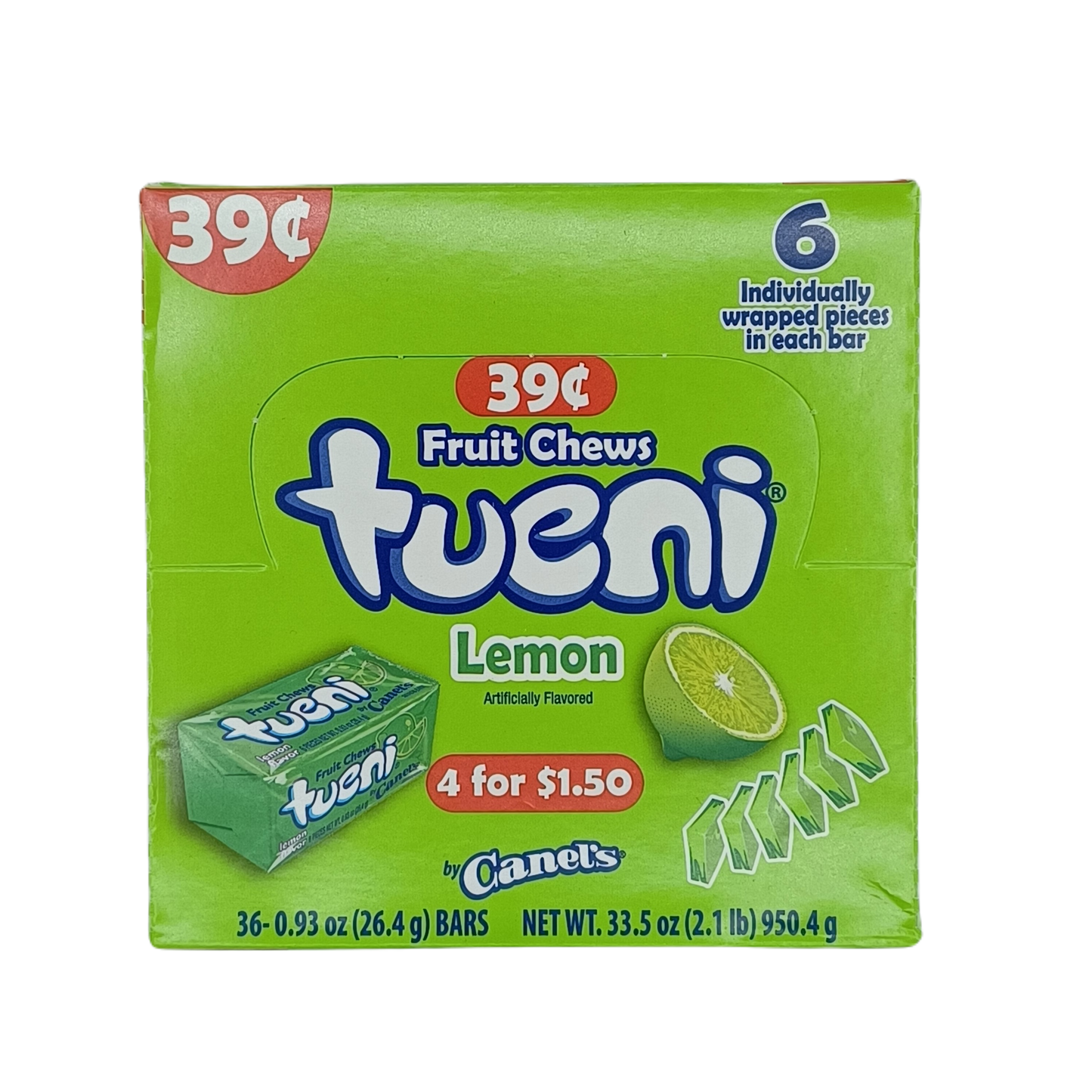 Tueni Lemon $.39c .93z/36ct