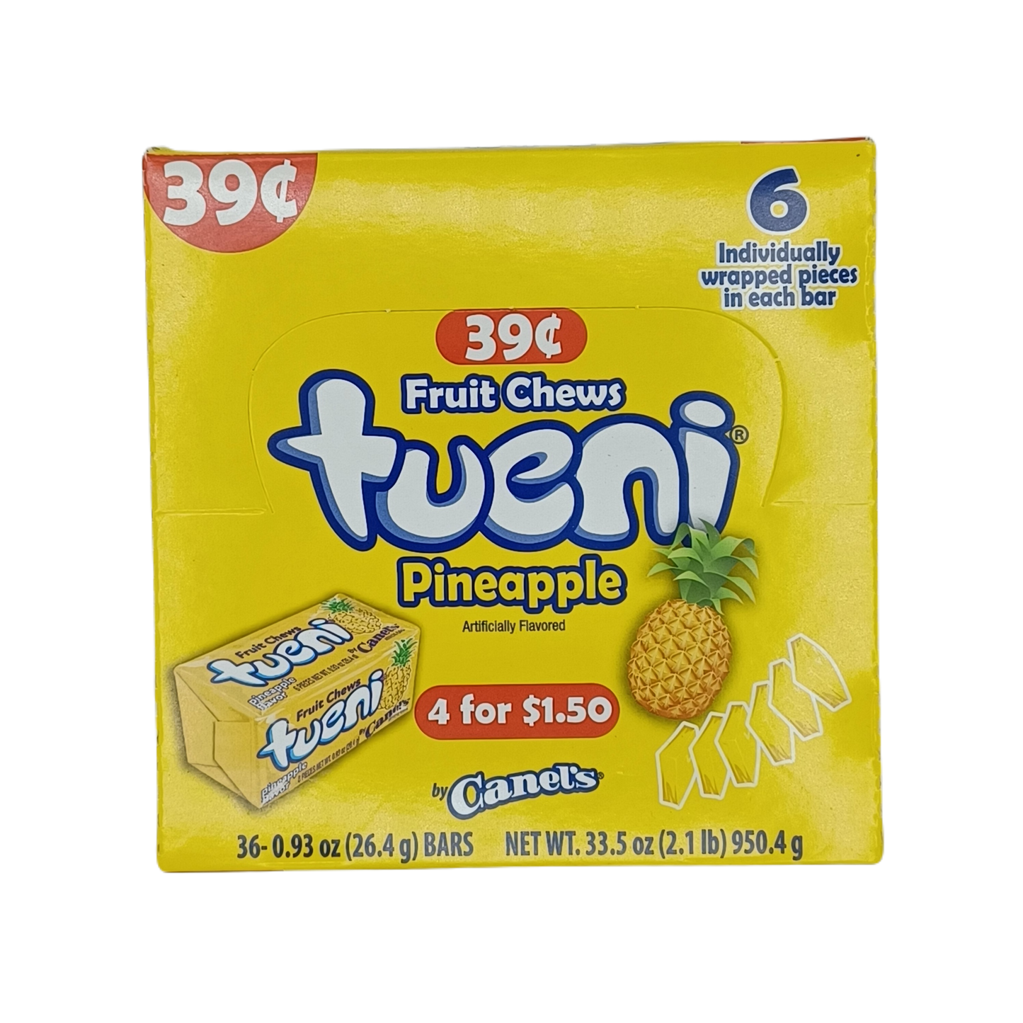 Tueni Pineapple $.39c .93z/36ct