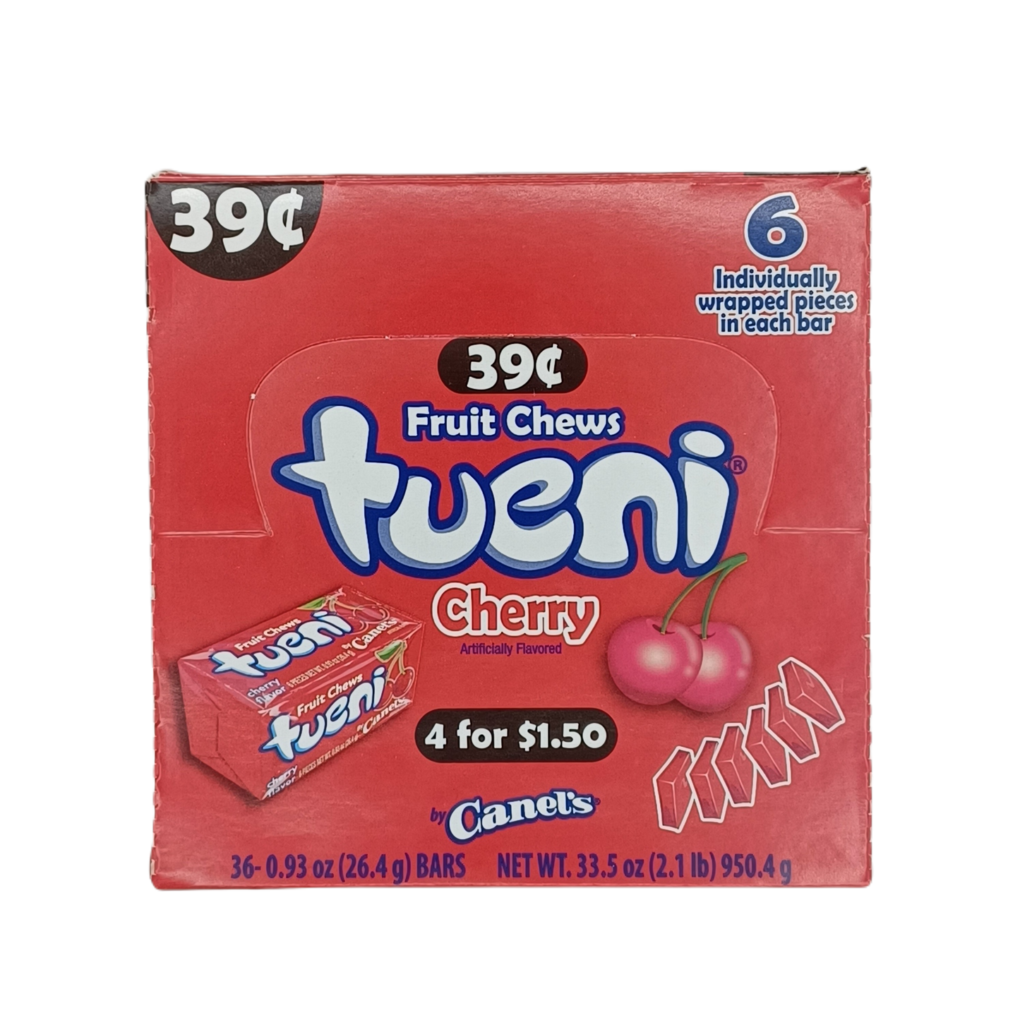 Tueni Cherry $.39c .93z/36ct