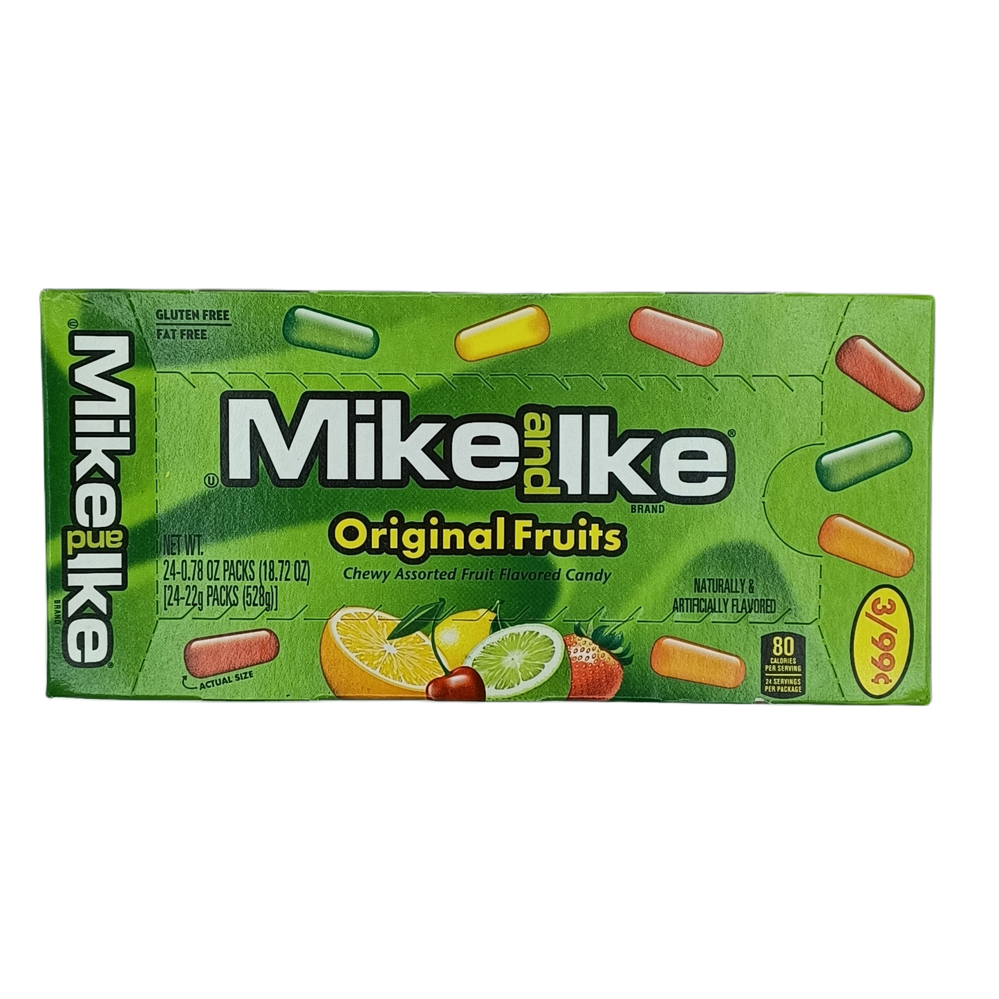 Mike and Ike Original Fruits 3/$99c .78oz/24ct