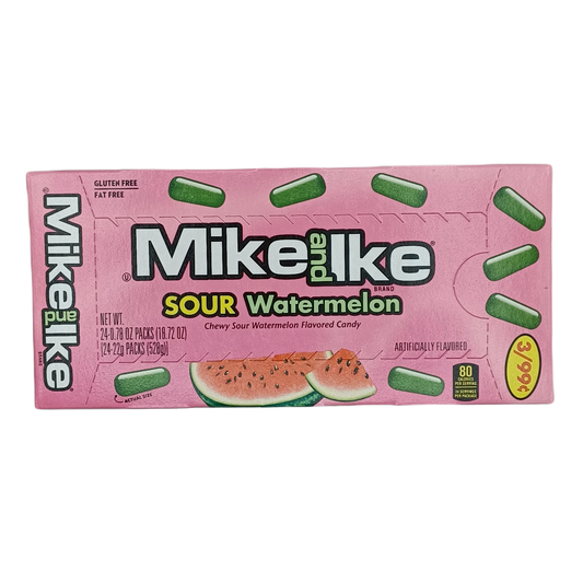 Mike and Ike Sour Watermelon 3/$99c .78oz/24ct