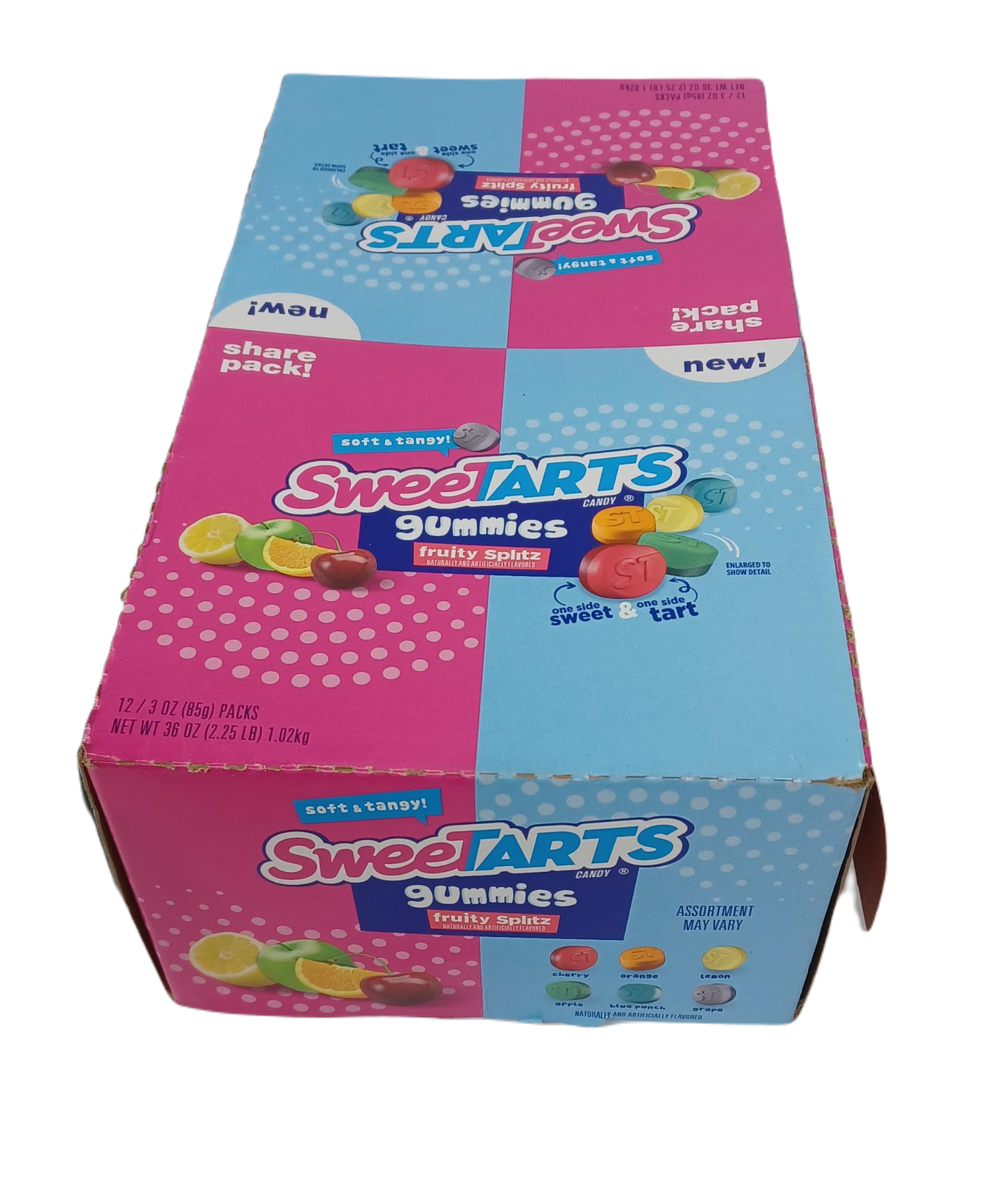 SweetTarts Gummies Fruity Splitz 3oz/12ct