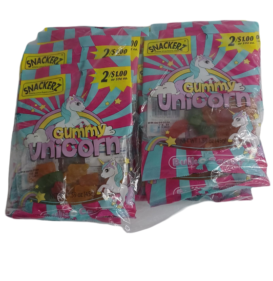 Snackerz 2/$1 Gummy Unicorn 12ct